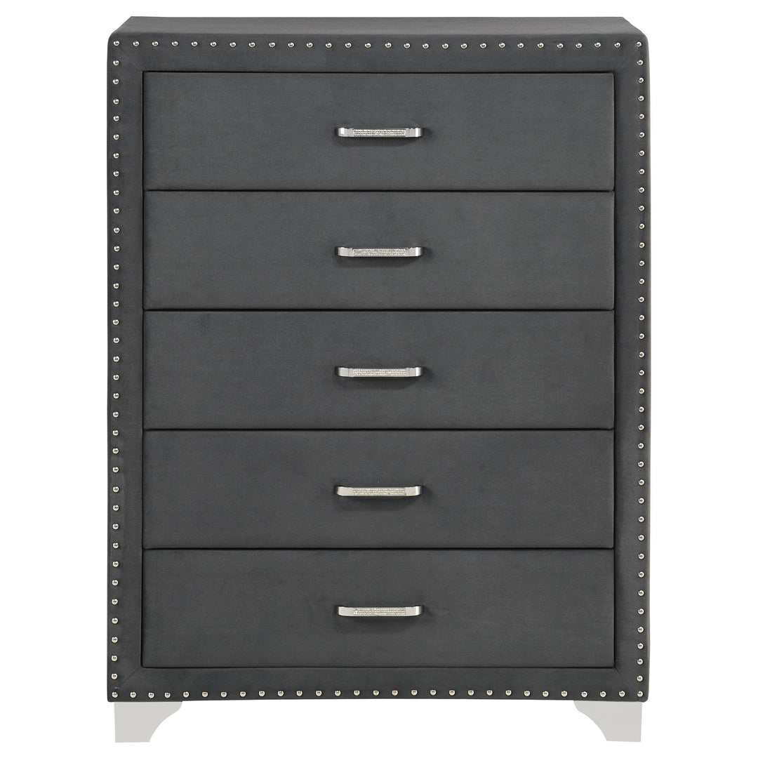 Melody 5-drawer Bedroom Chest Grey