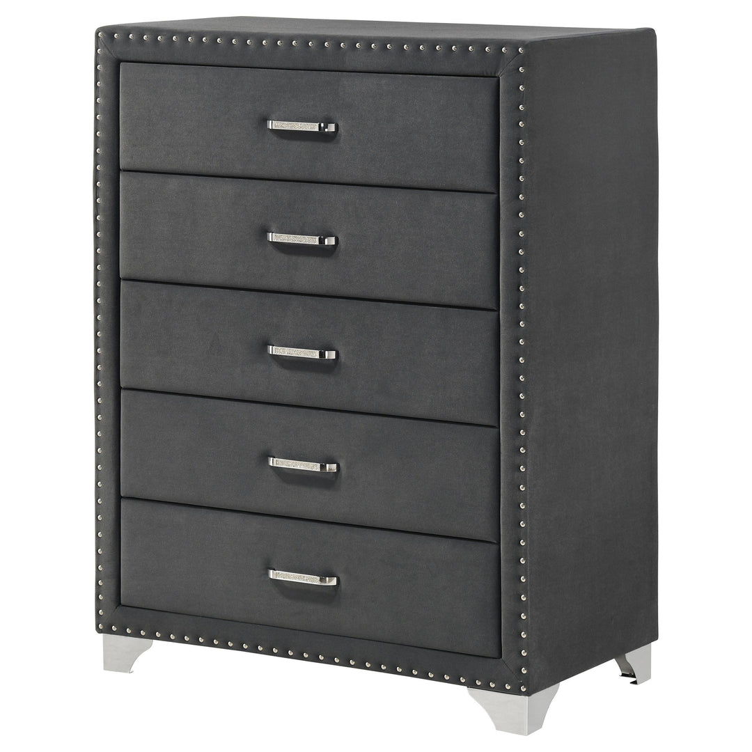 Melody 5-drawer Bedroom Chest Grey