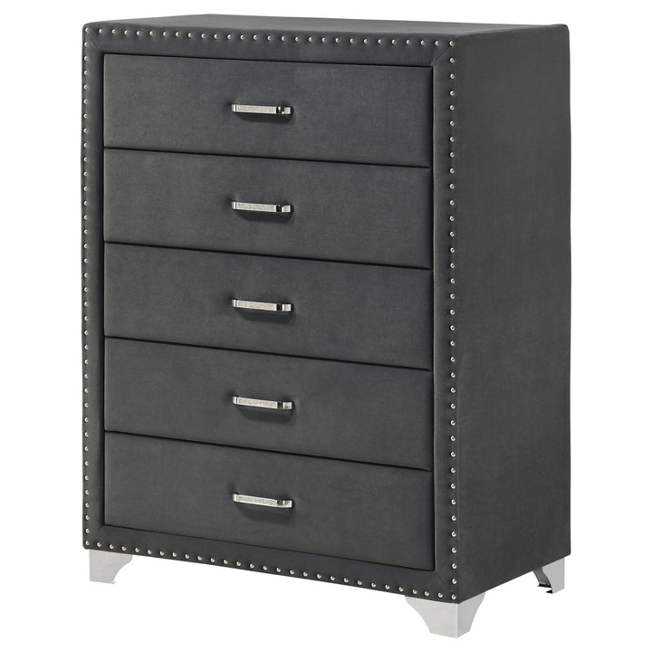 Melody 5-drawer Bedroom Chest Grey