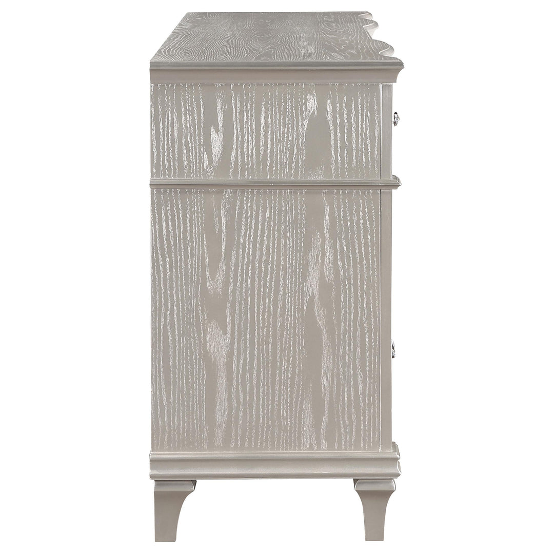 Evangeline 9-drawer Dresser Silver Oak