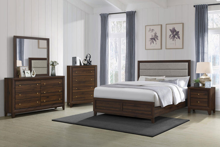 Welsley 6-drawer Dresser Cabinet Walnut