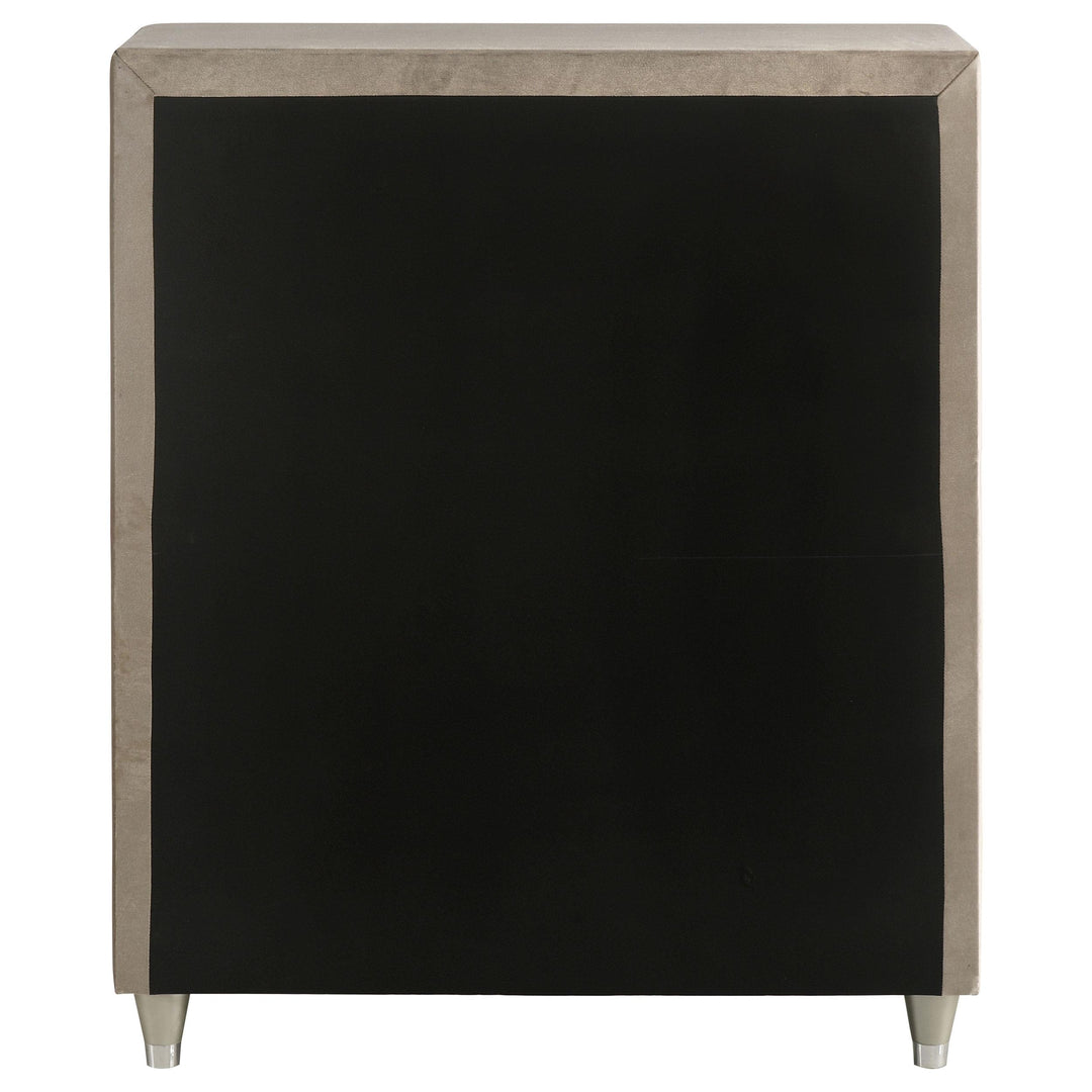 Antonella 5-drawer Bedroom Chest Ivory and Camel