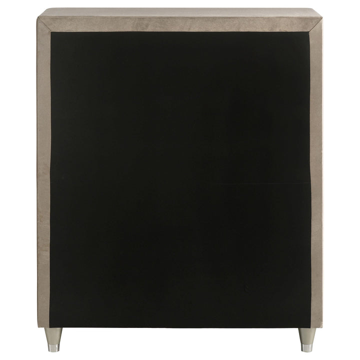Antonella 5-drawer Bedroom Chest Ivory and Camel