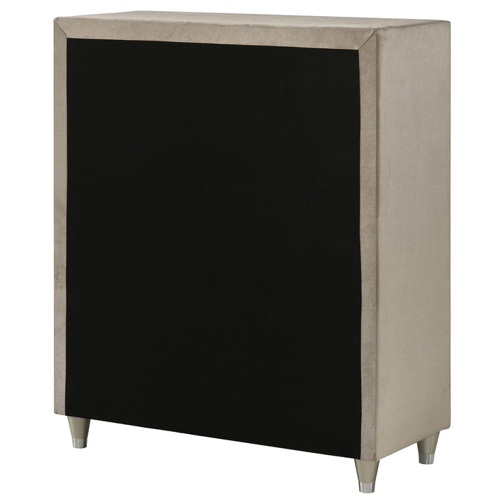 Antonella 5-drawer Bedroom Chest Ivory and Camel