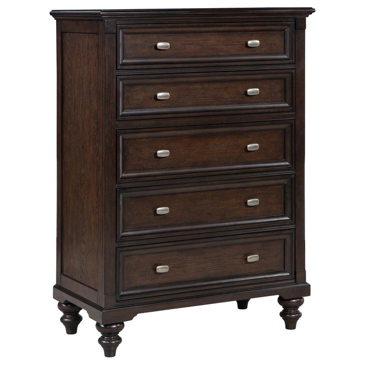 Andover 5-piece Queen Bedroom Set Dark Oak