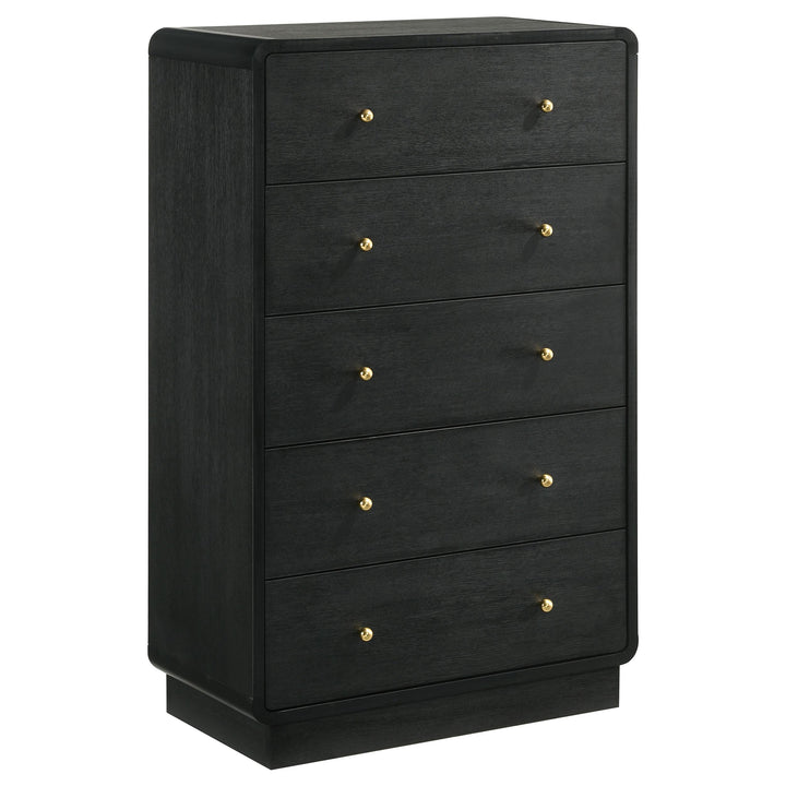 Cavelle 5-piece Full Bedroom Set Black