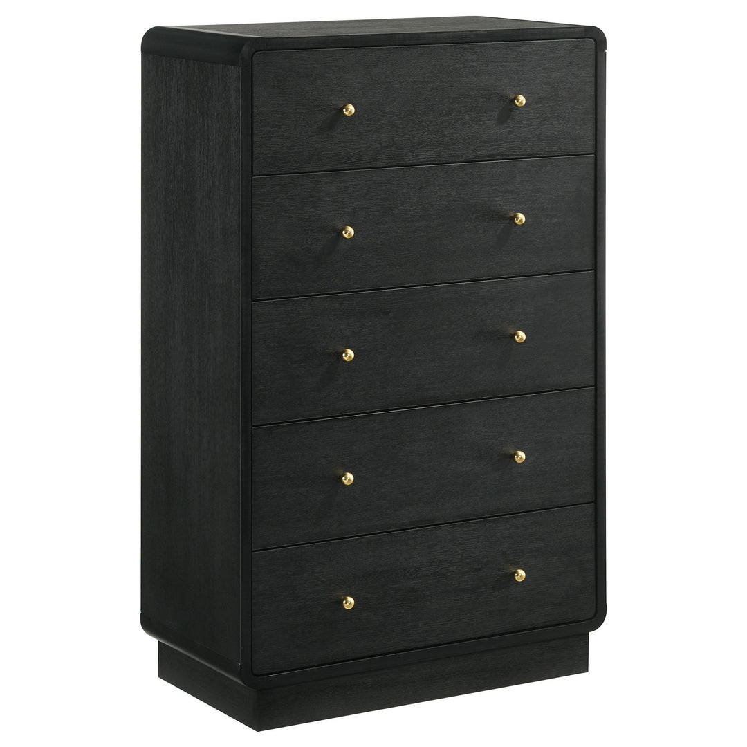 Cavelle 5-piece Twin Bedroom Set Black