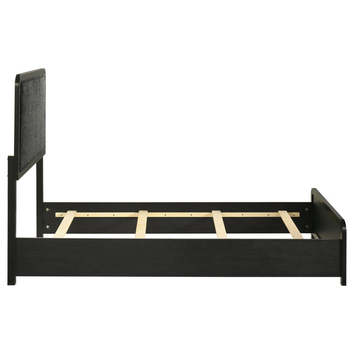 Cavelle 51-inch Upholstered Twin Panel Bed Black