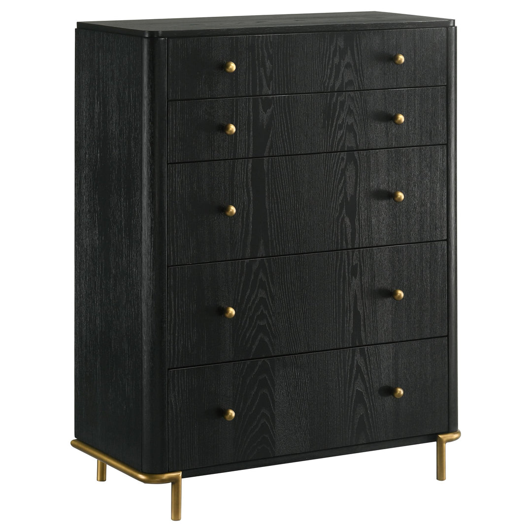Arini 5-piece Eastern King Bedroom Set Cream and Black