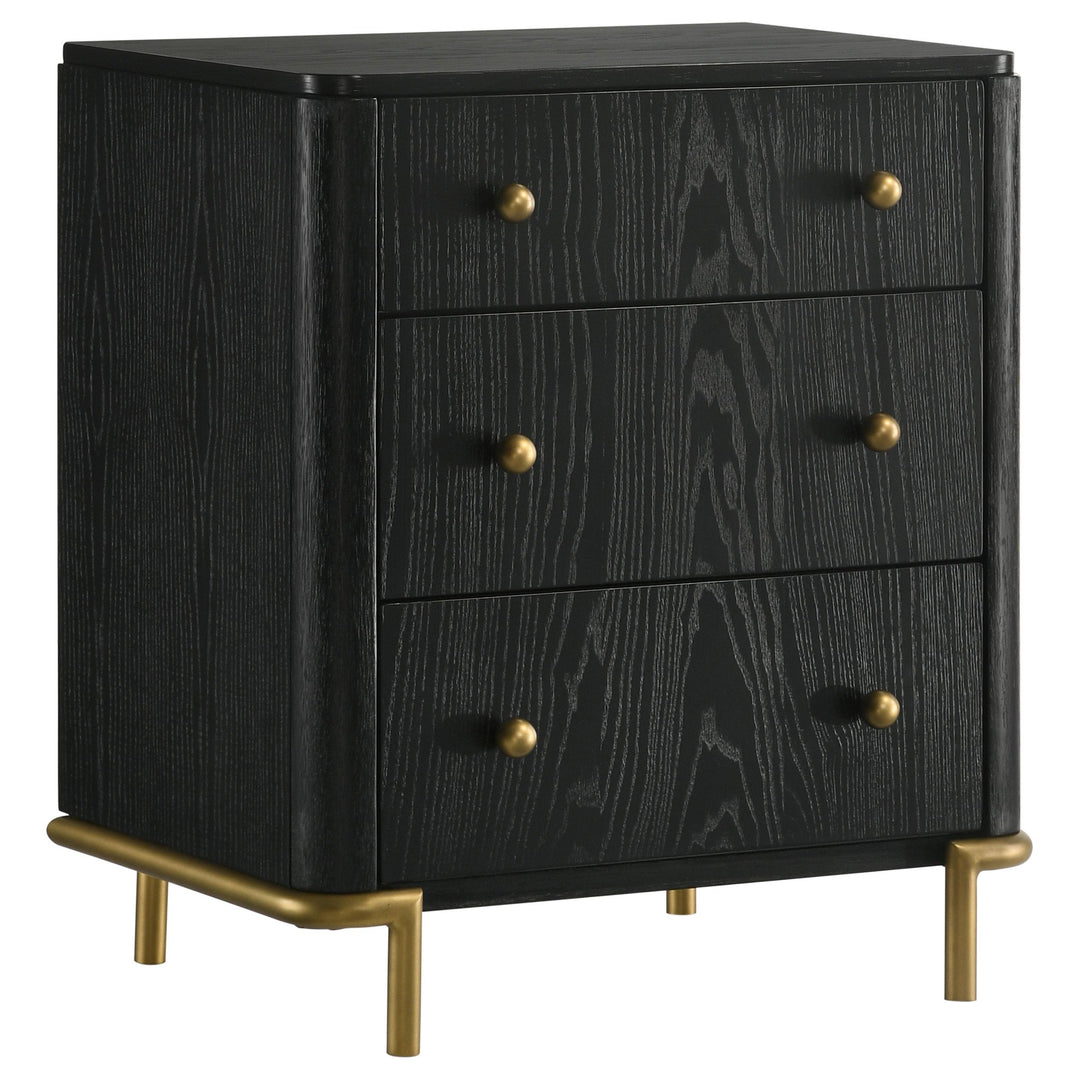 Arini 4-piece Queen Bedroom Set Cream and Black
