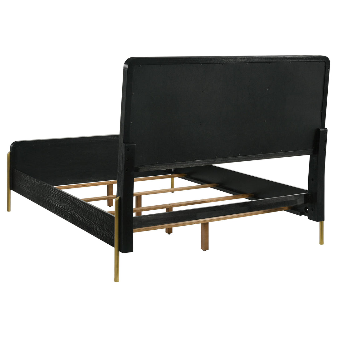 Arini 56-inch Queen Panel Bed Cream and Black