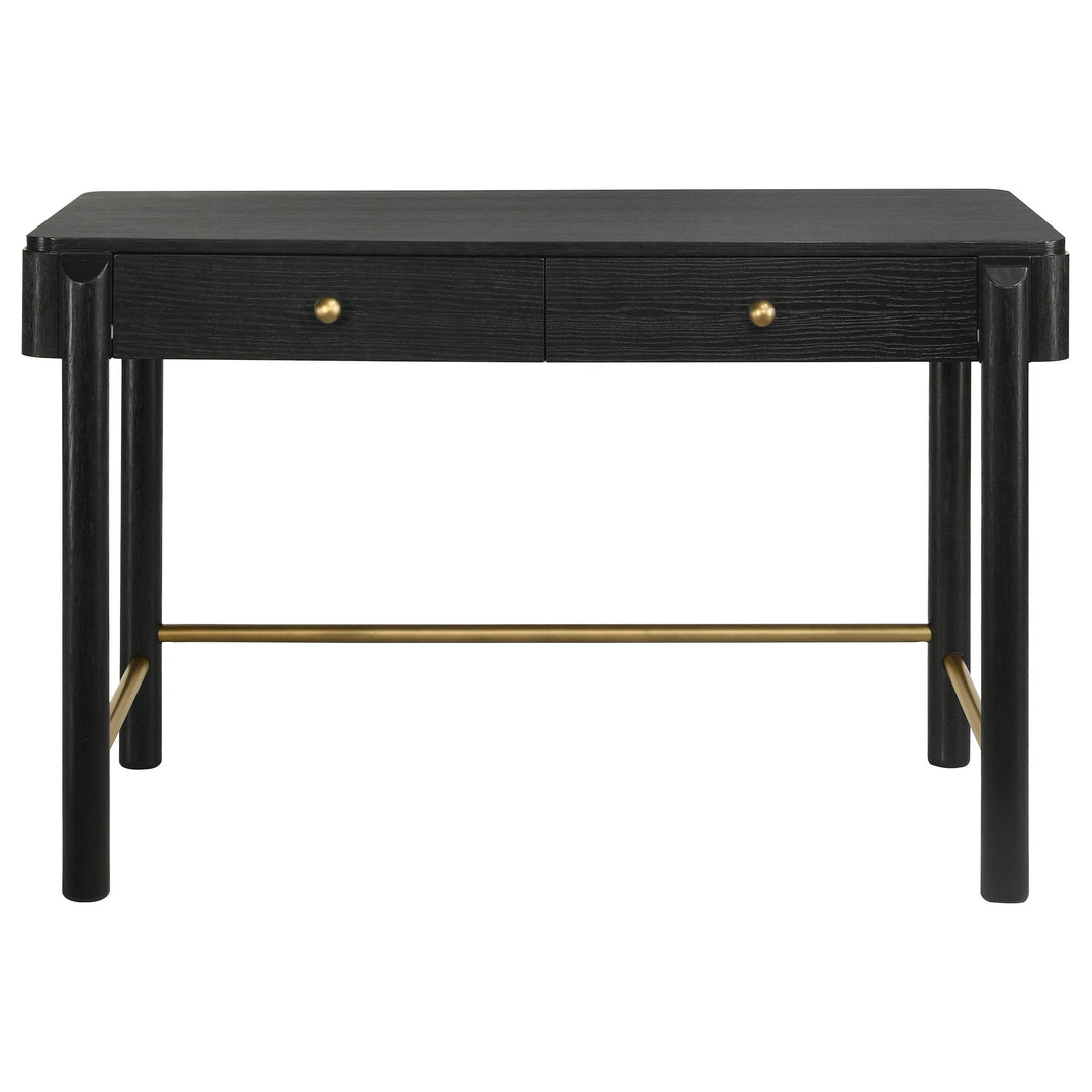 Arini 2-piece Makeup Vanity Table and Mirror Set Black