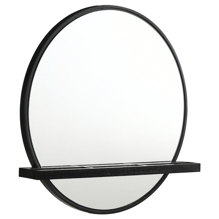 Arini 2-piece Makeup Vanity Table and Mirror Set Black