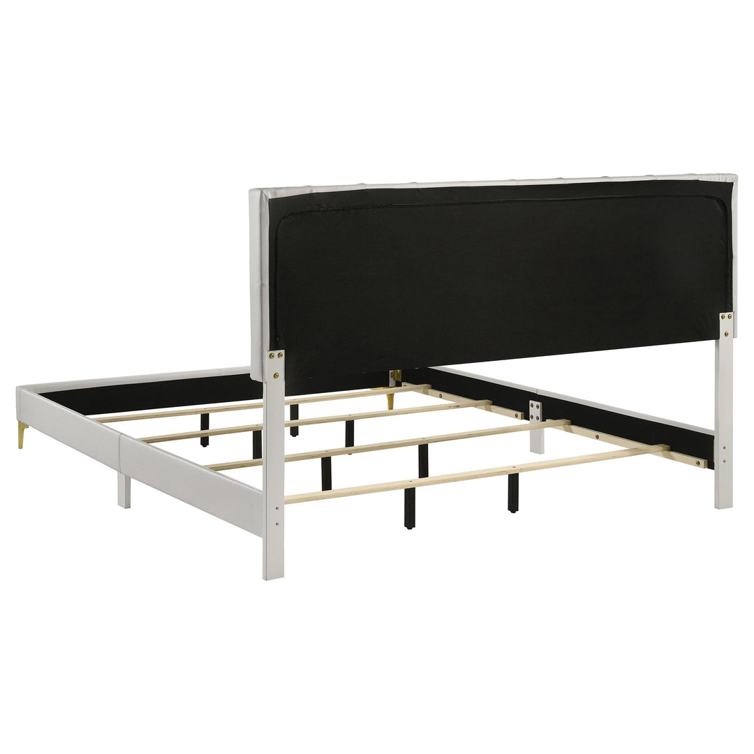 Kendall Upholstered Eastern King Panel Bed White