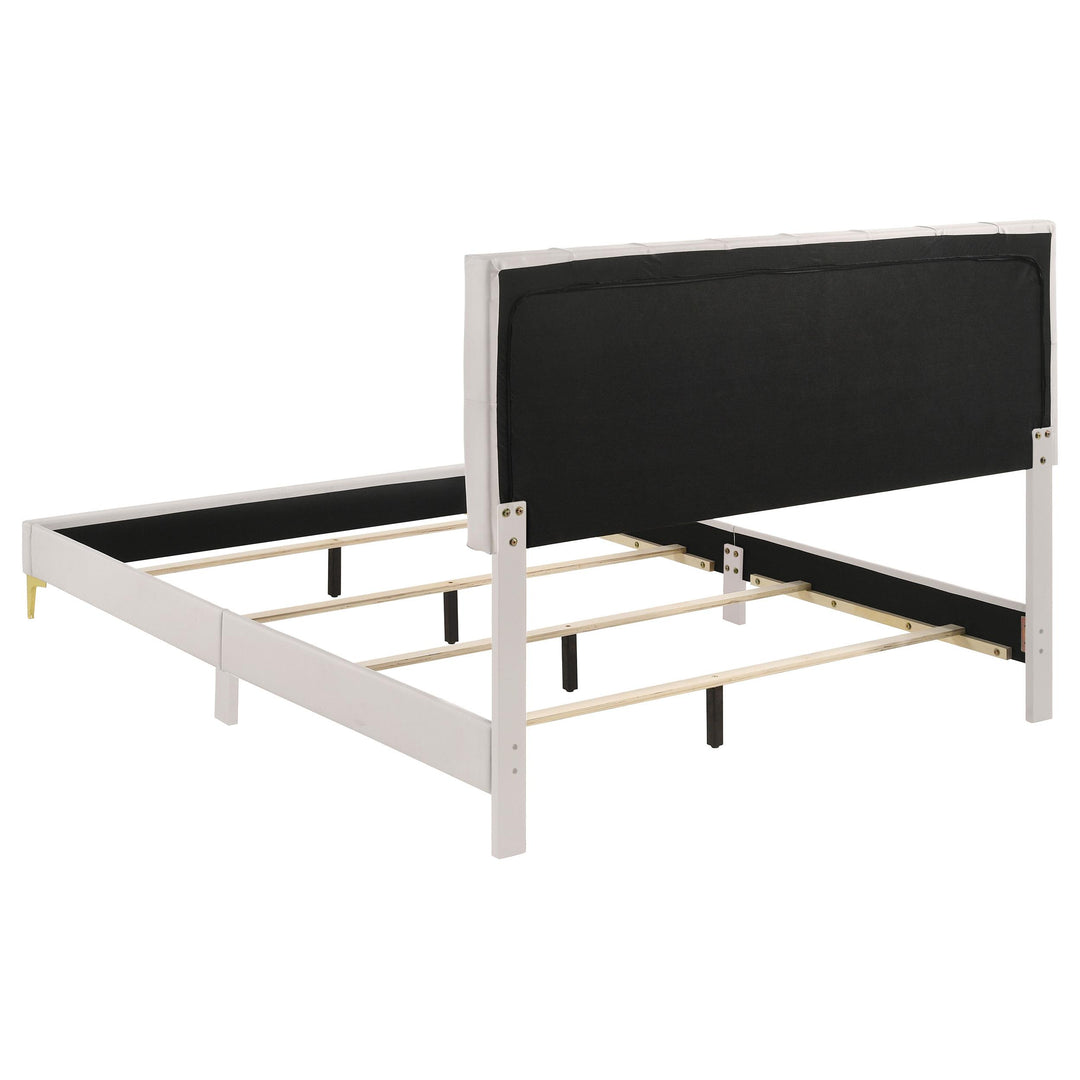 Kendall Upholstered California King Panel Bed White