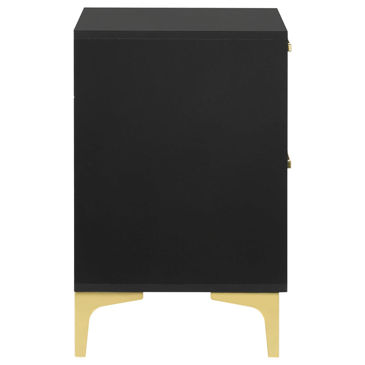 Kendall 2-drawer Nightstand Black