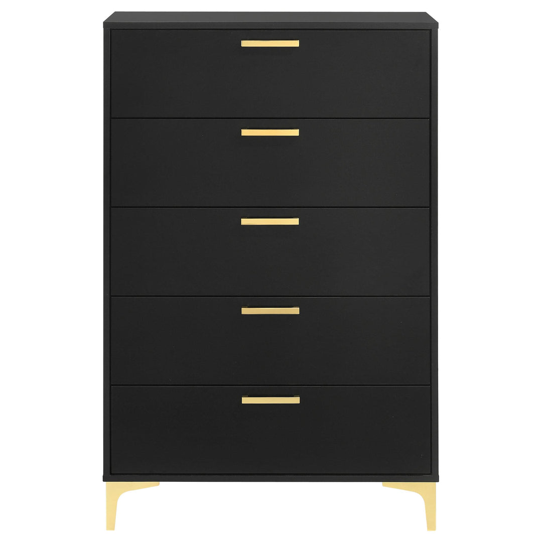Kendall 5-drawer Bedroom Chest Black