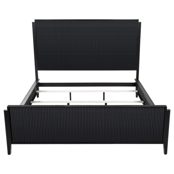 Brookmead Wood California King Panel Bed Black