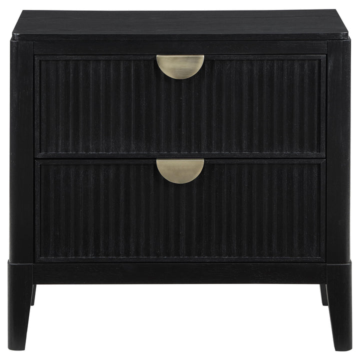 Brookmead 2-drawer Nightstand Black