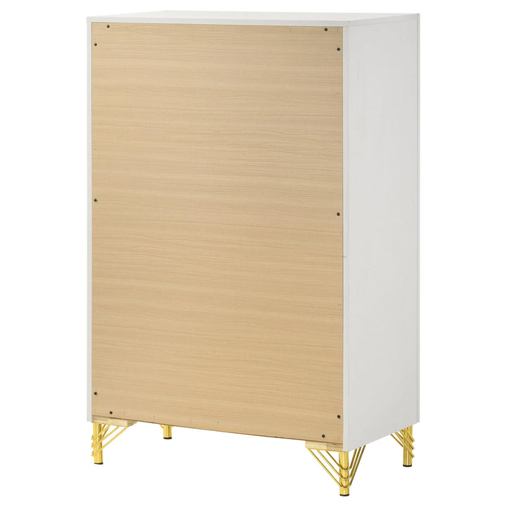 Lucia 5-drawer Bedroom Chest of Drawers White