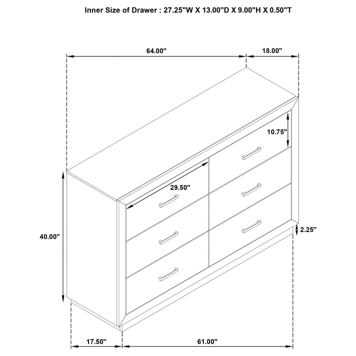 Kenora 4-piece Queen Bedroom Set Barley Brown