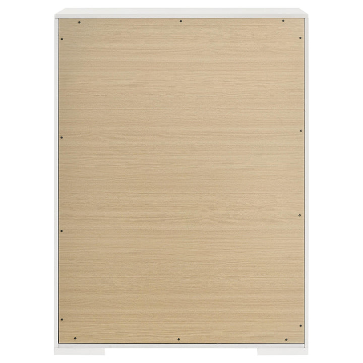 Ives 5-drawer Bedroom Chest of Drawers White High Gloss