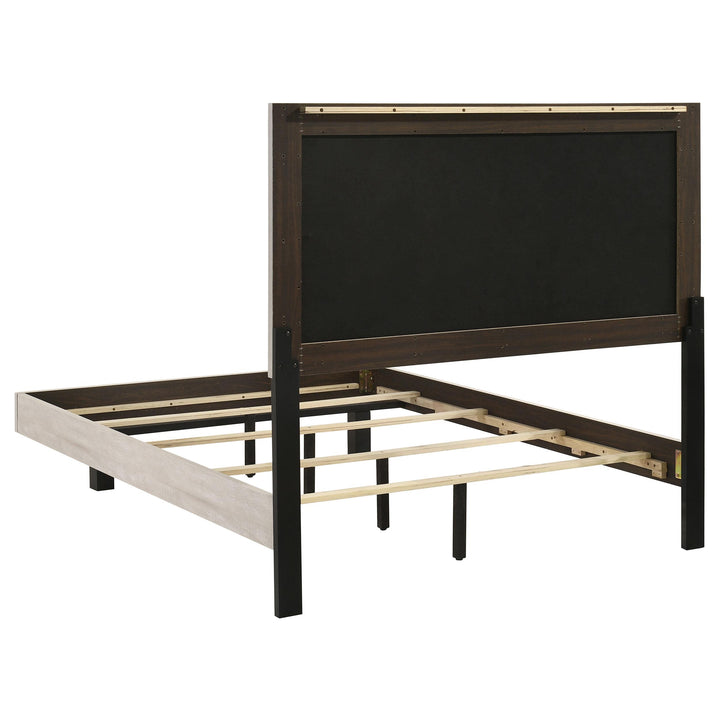 Trenton 54-inch Wood Full Panel Bed Rustic Cream
