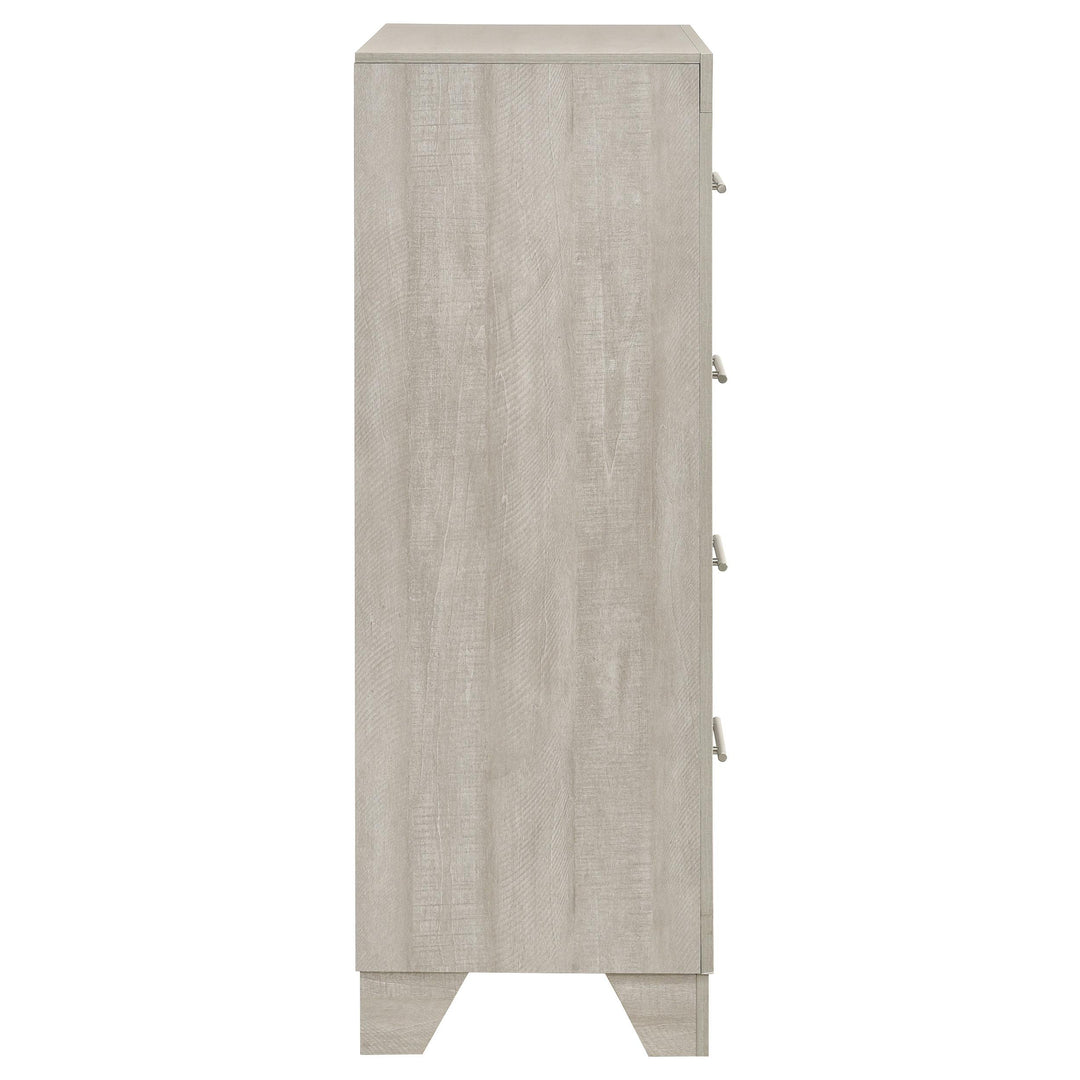 Trenton 4-drawer Bedroom Chest of Drawers Rustic Cream