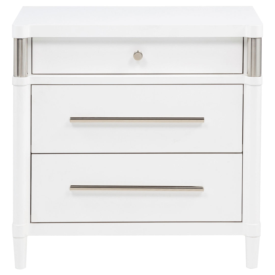 Gracemont 3-drawer Bedroom Nightstand Bedside Table White