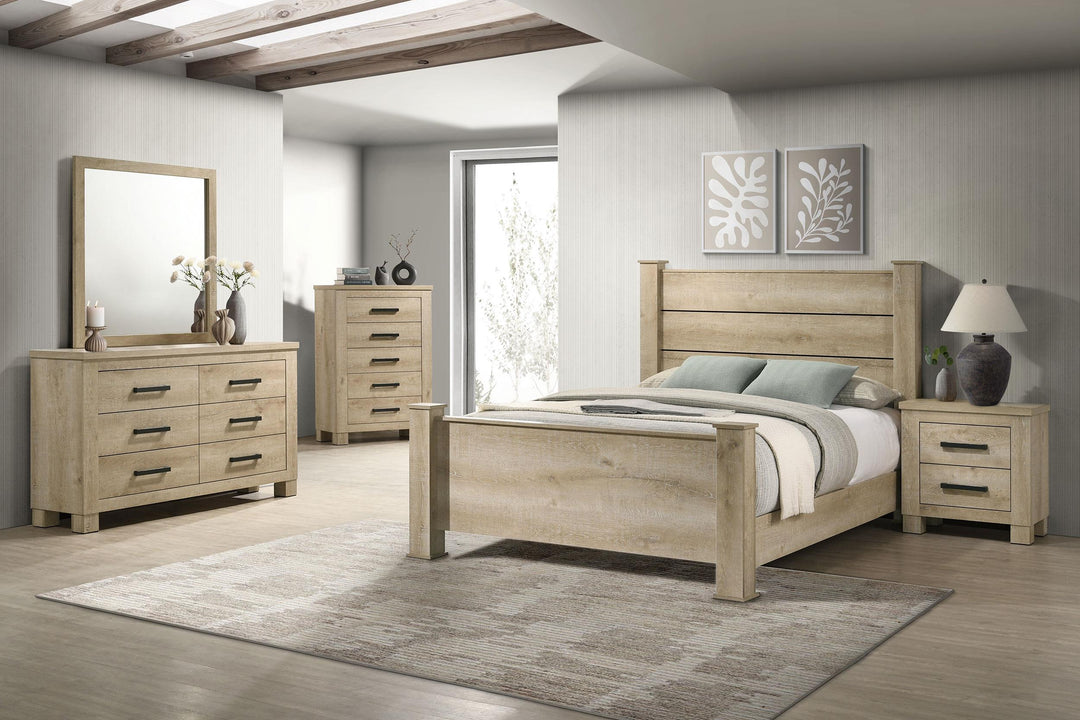 Oakglen 5-piece California King Bedroom Set Weathered Oak