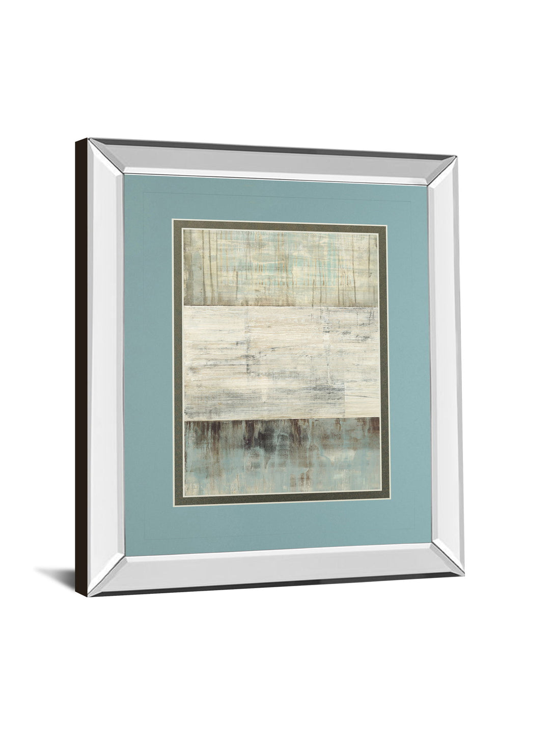 Of Fog &amp; Snow By Heather Ross - Mirror Framed Print Wall Art - Light Blue