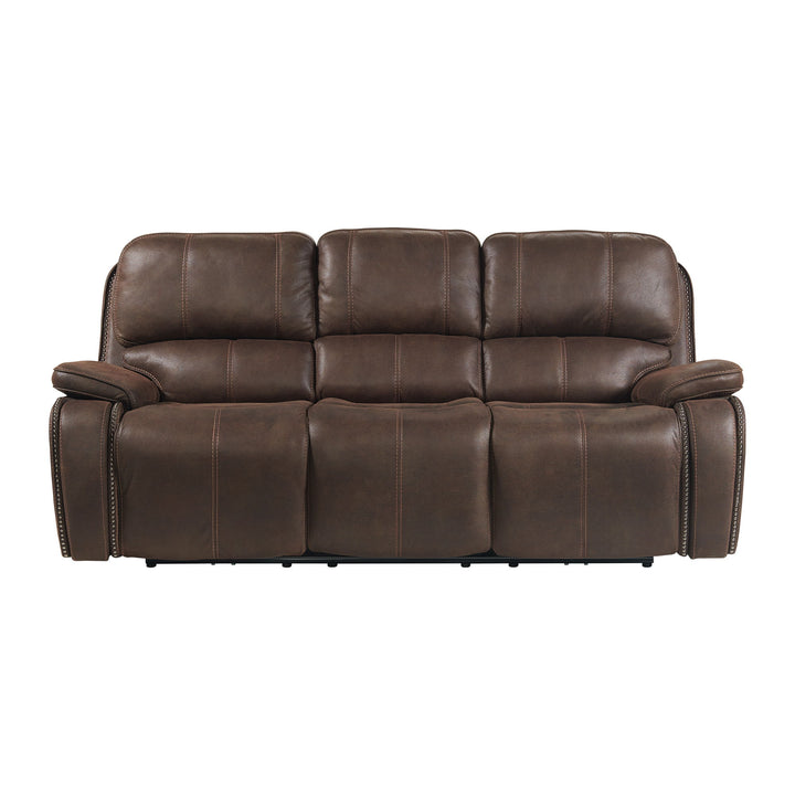 Atlantis - Power Motion Sofa With Power Headrest - Heritage Coffee