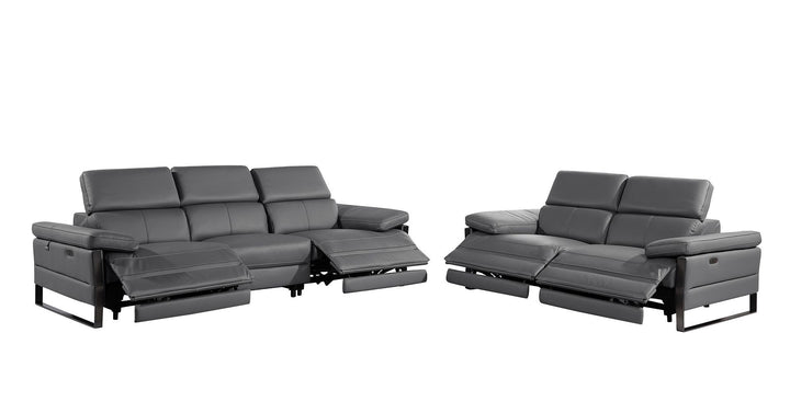 1246 - Modular Power Dual Reclining Sofa And Loveseat Set With Power Headrests