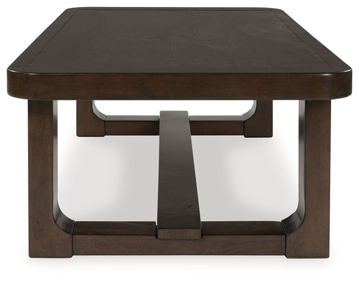 Breckington - Dark Brown - Rectangular Cocktail Table