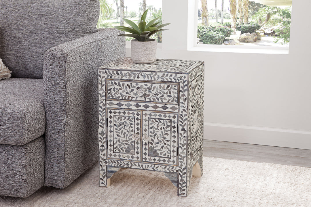 Fowler - Accent Cabinet - Pearl Silver