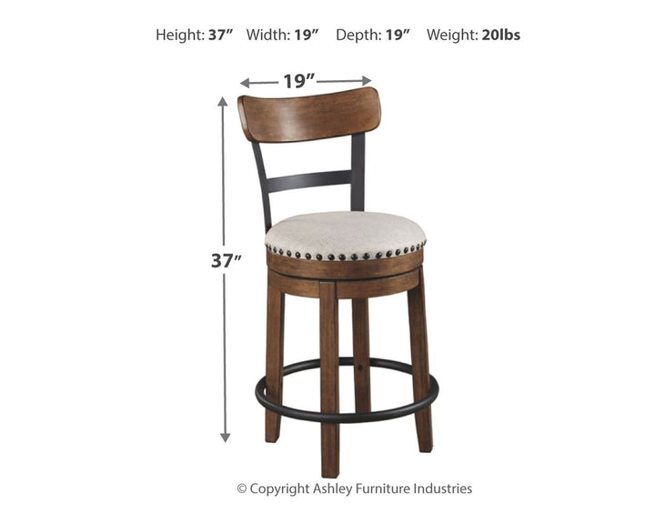 Valebeck - Full Back Swivel Stool