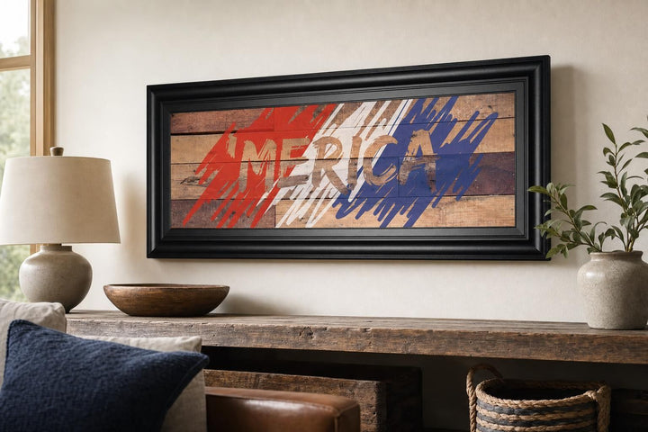 18x42 Merica By Front Porch Pickins - Red