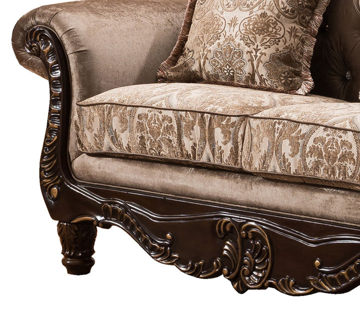 Giana - Loveseat - Light Brown