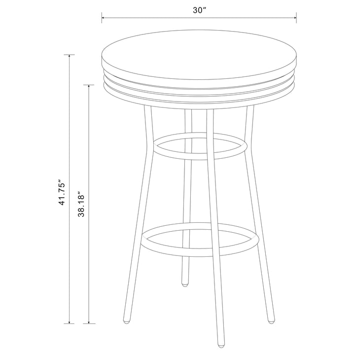 Retro Round 30-inch 1950&