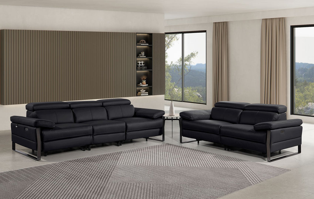 1246 - Modular Power Dual Reclining Sofa And Loveseat Set With Power Headrests