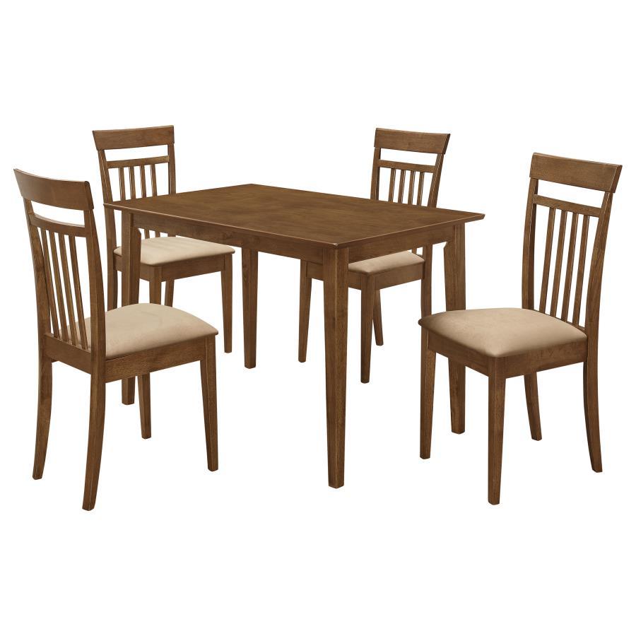 Robles - 5 Piece Rectangular Dining Table Set - Chestnut