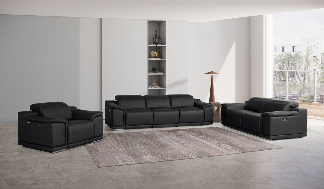 9762 - 6-Piece Modular Power Reclining Sofa, Loveseat And Chair Set With 6 Power Recliners In