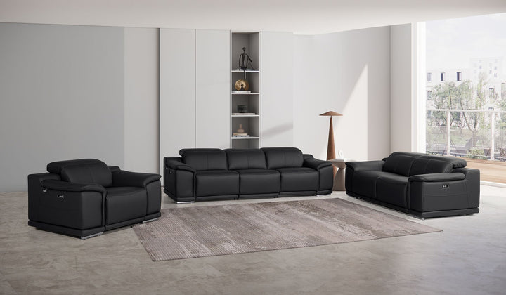 9762 - 6-Piece Modular Power Reclining Sofa, Loveseat And Chair Set With 6 Power Recliners In