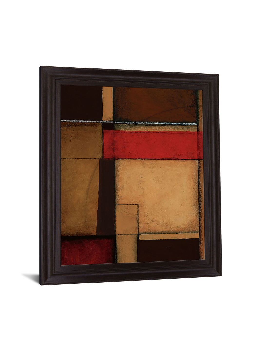 Crimson Modular - 28" x 34" Framed Wall Art