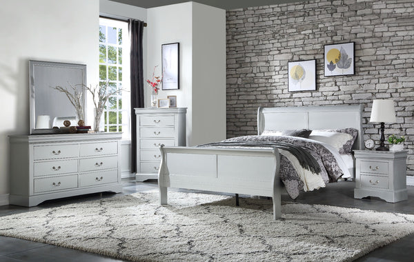 ACME Furniture Louis Philippe III Antique Gray Eastern King Bed, Westside  Furniture