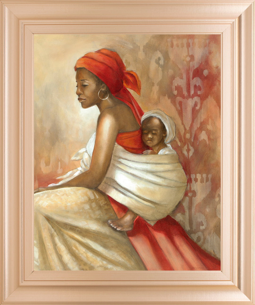 Beauty Of Love Il By Carol Robinson - Framed Print Wall Art - Red