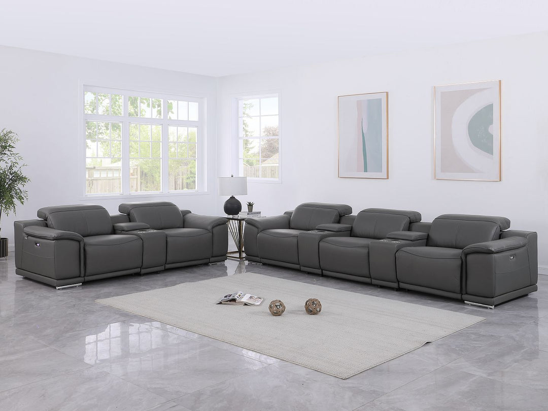 9762 - 8-Piece Modular Power Reclining Sofa And Console Loveseat Set With