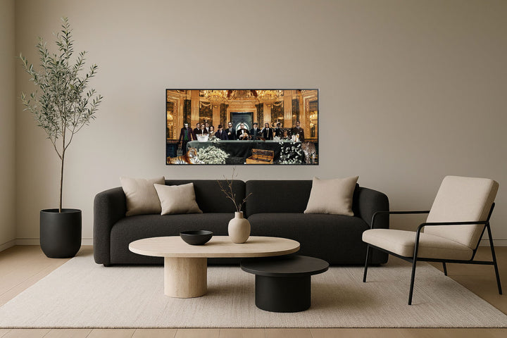 Opulent Underworld Gathering - 32" x 63" Framed Wall Art