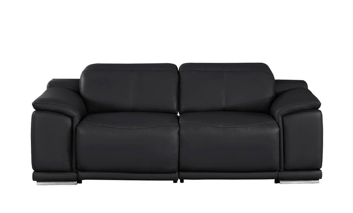 2679 - Genuine Leather Loveseat With Dual Power Recliners