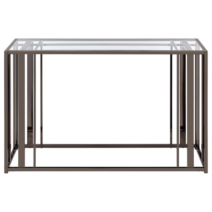 Adri - Glass Top Entryway Sofa Console Table